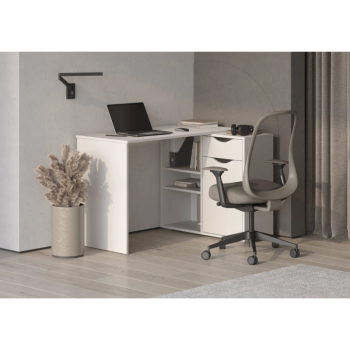 Стол письменный, арт.6-011110, рамух белый (ГК) в Югорске - yugorsk.mebel-e96.ru