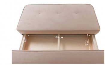 Диван-кровать 1001 бежевый (Brendoss) в Югорске - yugorsk.mebel-e96.ru