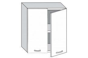 1.60.2 Луиза Шкаф настенный с двумя дверцами h 720 в Югорске - yugorsk.mebel-e96.ru | фото