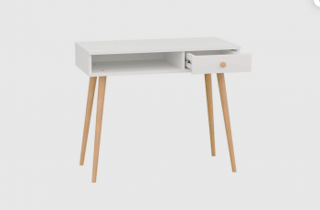 Стол письменный, арт.6-01101, белый (ГК) в Югорске - yugorsk.mebel-e96.ru