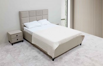 Кровать с подъемным механизмом Мега беж (Лин) в Югорске - yugorsk.mebel-e96.ru