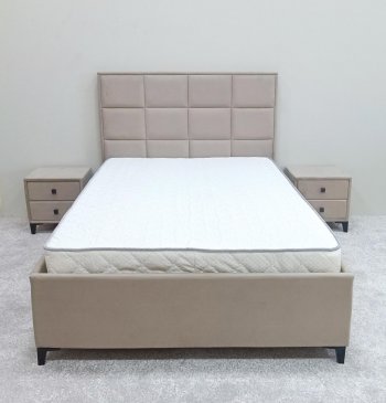 Кровать с подъемным механизмом Мега беж (Лин) в Югорске - yugorsk.mebel-e96.ru