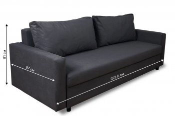 Диван 730 графит (Brendoss) в Югорске - yugorsk.mebel-e96.ru