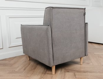 Кресло 831 Серый, велюр (Brendoss) в Югорске - yugorsk.mebel-e96.ru