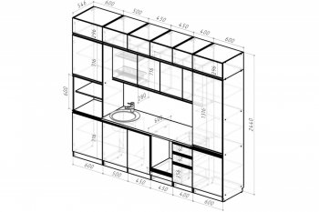 Кухонный гарнитур Адажио люкс 3000 мм (Герда) в Югорске - yugorsk.mebel-e96.ru