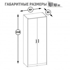 Шкаф 2-х дверный Альфа 13.42 солнечный свет в Югорске - yugorsk.mebel-e96.ru