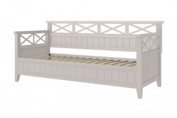 Кровать из массива Амелия льняной (БМ) в Югорске - yugorsk.mebel-e96.ru