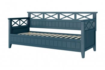 Кровать из массива Амелия сапфир без ящиков (БМ) в Югорске - yugorsk.mebel-e96.ru