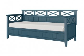 Кровать из массива Амелия сапфир без ящиков (БМ) в Югорске - yugorsk.mebel-e96.ru