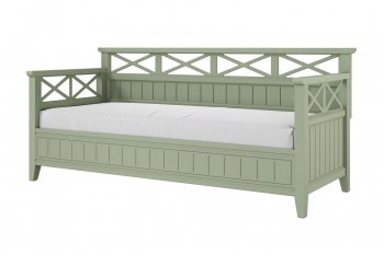 Кровать из массива Амелия зеленый самшит (БМ) в Югорске - yugorsk.mebel-e96.ru