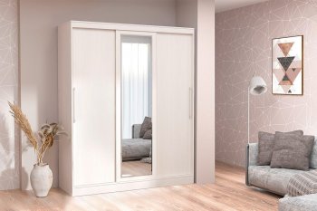 Шкаф-купе 1700 мм 3-х дверный с 1-м зеркалом (арт. 012) бодега (Диал) в Югорске - yugorsk.mebel-e96.ru