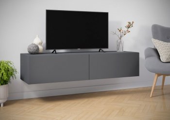 Навесная тумба под ТВ Айден ТБН06-1400 серый (ИЦ) в Югорске - yugorsk.mebel-e96.ru | фото