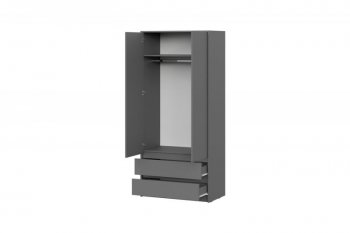 Шкаф 900 мм Айден ШК06-900 серый графит (ИЦ) в Югорске - yugorsk.mebel-e96.ru