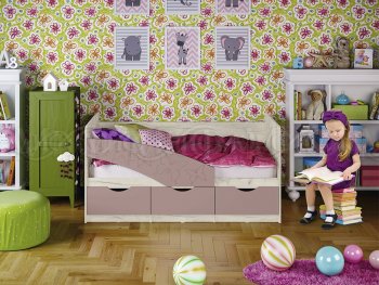 Кровать Бабочки Шарли пинк (Миф) в Югорске - yugorsk.mebel-e96.ru