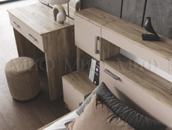 Спальный гарнитур Бася крафт/кашемир (Миф) в Югорске - yugorsk.mebel-e96.ru