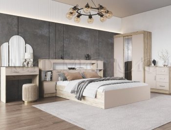 Спальный гарнитур Бася крафт/кашемир (Миф) в Югорске - yugorsk.mebel-e96.ru