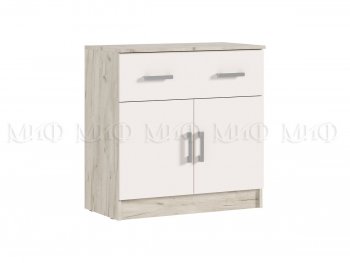 Комод 1 ящик 2 двери Бася крафт/кашемир (Миф) в Югорске - yugorsk.mebel-e96.ru