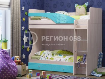 Двухъярусная кровать Бемби МДФ (Регион) в Югорске - yugorsk.mebel-e96.ru