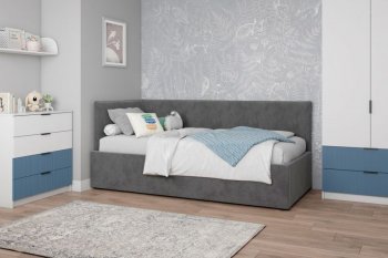 Диван-кровать Бенто с ПМ, велюр Маус (ДСВ) в Югорске - yugorsk.mebel-e96.ru