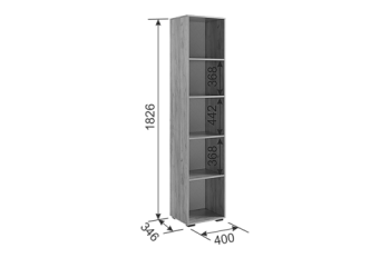 Шкаф с антресолью 1200 мм Бери К2 белый (Мебельсон) в Югорске - yugorsk.mebel-e96.ru