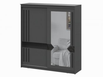 Шкаф-купе №25 2000 мм Блэк ЛАЙТ графит (СВ) в Югорске - yugorsk.mebel-e96.ru