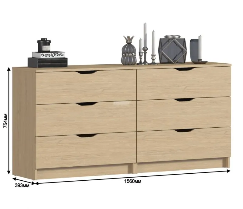 Комод Бруклин СБ-3252/1 (Дуб Винченца) (СП) в Югорске - yugorsk.mebel-e96.ru