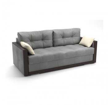 Диван-кровать Бруно (рогожка SHE980 (серый)) (Софт) в Югорске - yugorsk.mebel-e96.ru