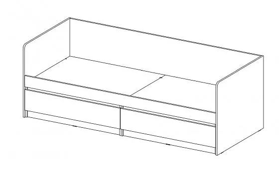 Кровать с ящиками Челси Color (Миф) в Югорске - yugorsk.mebel-e96.ru