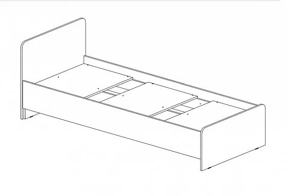 Кровать детская Челси Color (Миф) в Югорске - yugorsk.mebel-e96.ru