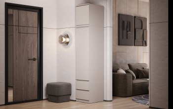 Пенал Челси 450 мм с антресолью Кашемир (Миф) в Югорске - yugorsk.mebel-e96.ru