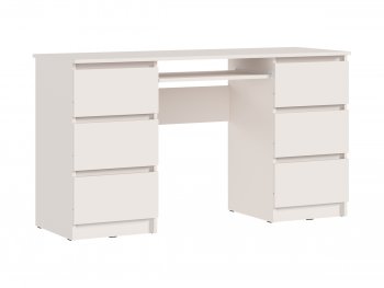 Письменный стол Челси 6 ящиков кашемир (Миф) в Югорске - yugorsk.mebel-e96.ru