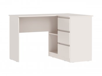 Письменный стол угловой + Стеллаж Челси кашемир (Миф) в Югорске - yugorsk.mebel-e96.ru