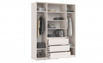 Шкаф 1600 мм Челси с антресолью Кашемир (Миф) в Югорске - yugorsk.mebel-e96.ru