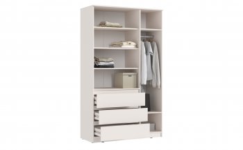 Шкаф 1200 мм Челси с антресолью, сонома/белый (Миф) в Югорске - yugorsk.mebel-e96.ru