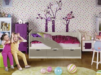 Кровать Дельфин №1 шарли мокко (Миф) в Югорске - yugorsk.mebel-e96.ru