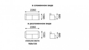 Диван - кровать ЕвроМагнат/(велюр аврора циркон) в Югорске - yugorsk.mebel-e96.ru