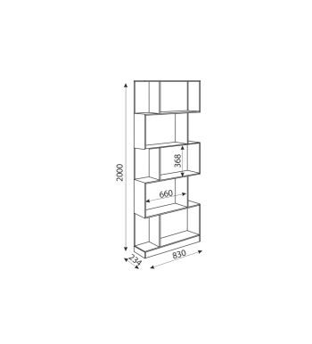 Стеллаж Дуглас М05 (Риннер) в Югорске - yugorsk.mebel-e96.ru