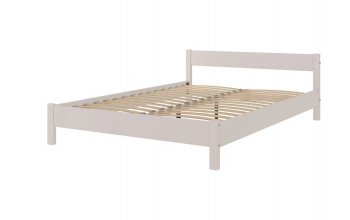 Кровать из массива Эби Льняной (БМ) в Югорске - yugorsk.mebel-e96.ru