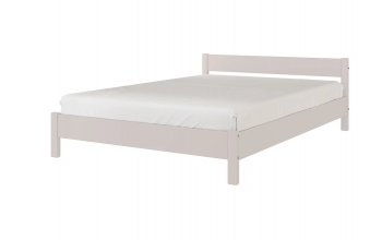 Кровать из массива Эби Льняной (БМ) в Югорске - yugorsk.mebel-e96.ru
