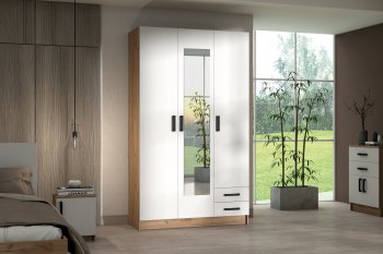 Шкаф 1200 мм Эконом с зеркалом (Зарон) в Югорске - yugorsk.mebel-e96.ru