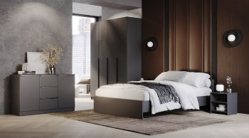 Кровать двуспальная Элегант графит (Лин) в Югорске - yugorsk.mebel-e96.ru
