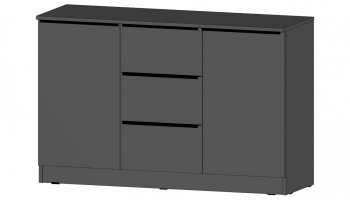 Комод Элегант большой графит (Лин) в Югорске - yugorsk.mebel-e96.ru