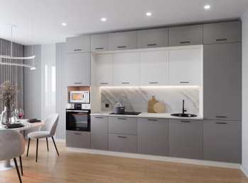 Кухонный гарнитур Элеганция 3400 мм (Санвут) в Югорске - yugorsk.mebel-e96.ru