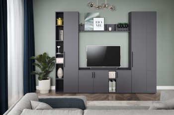 Шкаф торцевой Эйр 16.323 графит (Моби) в Югорске - yugorsk.mebel-e96.ru