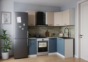 Кухонный гарнитур угловой Фьюжн 2000*1200 мм (Sanvut) в Югорске - yugorsk.mebel-e96.ru