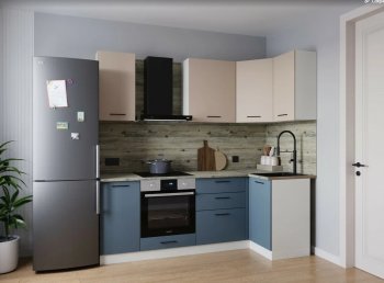 Угловой кухонный гарнитур Фьюжн 2200*1000 мм (Sanvut) в Югорске - yugorsk.mebel-e96.ru