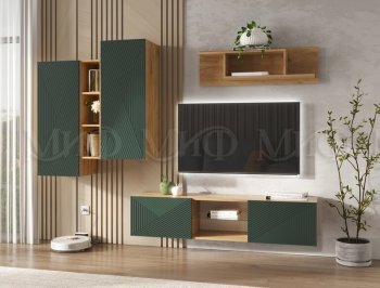 Стенка Флэш крафт/грин (Миф) в Югорске - yugorsk.mebel-e96.ru