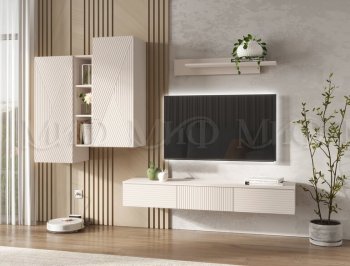 Стенка Флэш комп.2 кашемир (Миф) в Югорске - yugorsk.mebel-e96.ru