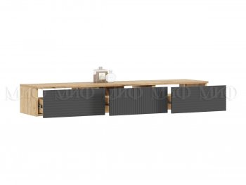 Стенка Флэш комп.2 крафт/графит (Миф) в Югорске - yugorsk.mebel-e96.ru