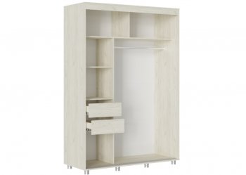 Шкаф-купе 1500 мм Форест крафт белый (Стиль) в Югорске - yugorsk.mebel-e96.ru